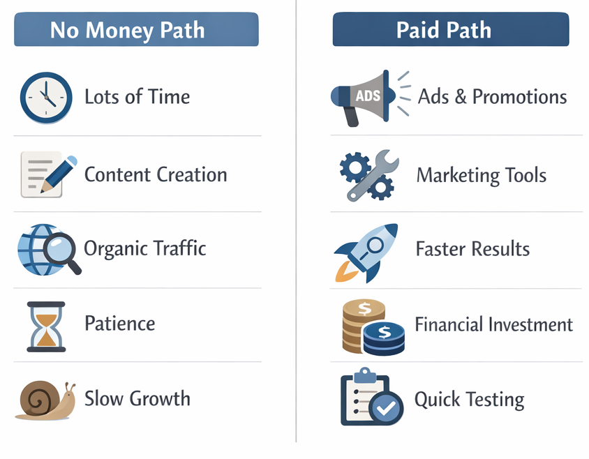 How to start affiliate marketing without money