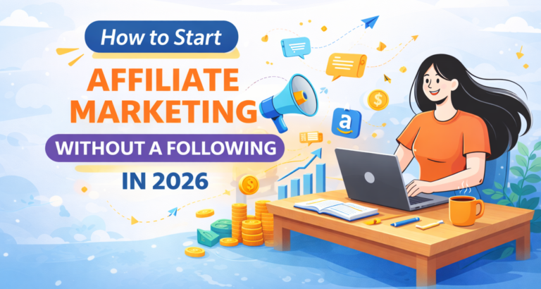 Affiliate marketing without a following