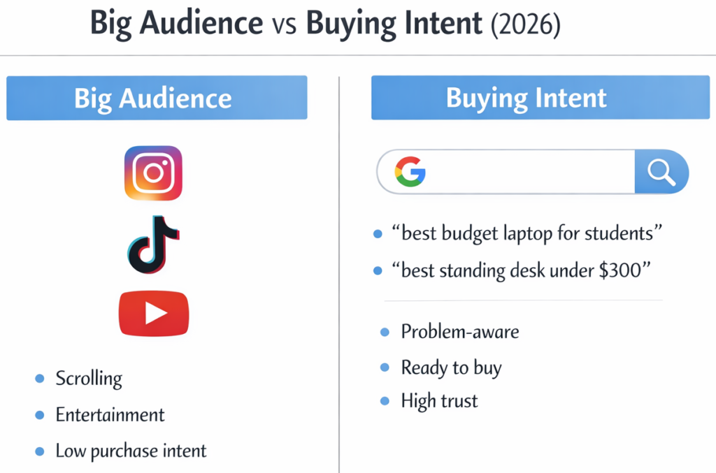 affiliate marketing without a following