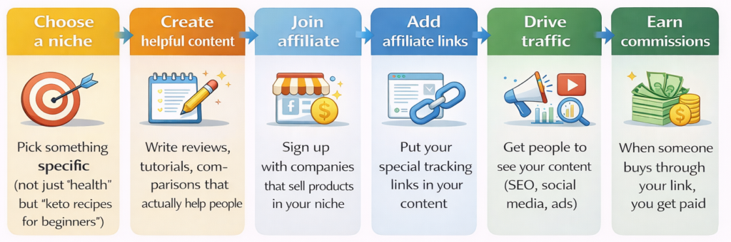 affiliate marketing process