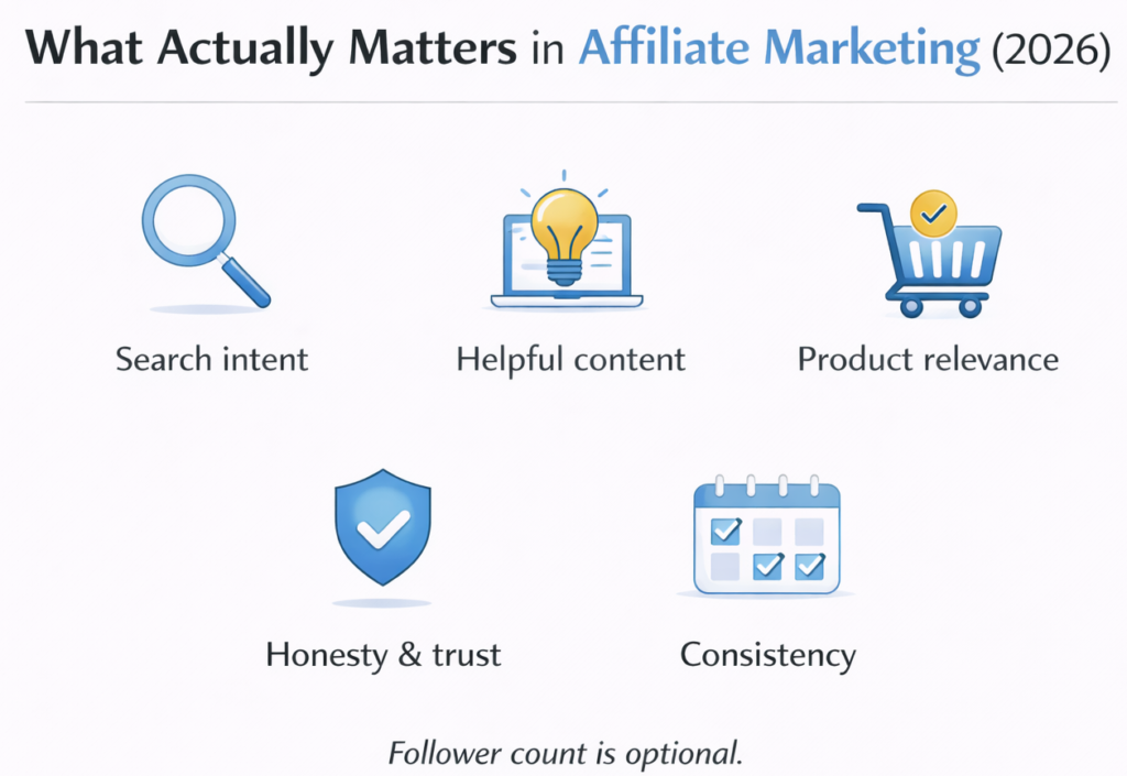 affiliate marketing without big audience