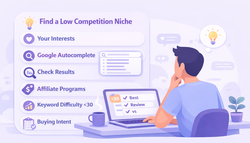 low competition niches for affiliate marketing